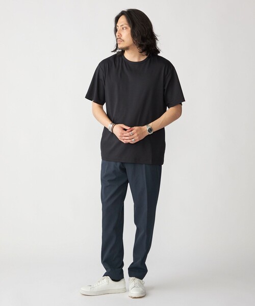 SHIPS(シップス)の「SHIPS: 〈接触冷感・汗染防止〉Tシャツ(Tシャツ/カットソー・メンズ・ダークグレー/ブラック/ホワイト/ネイビー・LARGE/MEDIUM/SMALL/X-LARGE)」の9枚目の写真