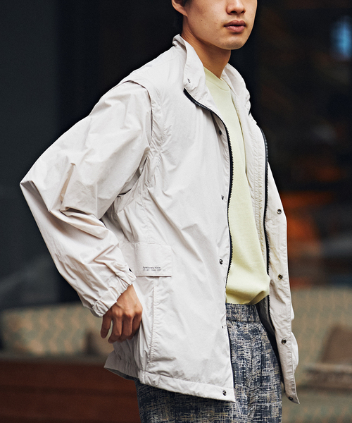 B.C STOCK(ベーセーストック)の「OLIVEDRAB/CARRY PKT 2WAYジャケット(ブルゾン・メンズ・ブラック系その他/グレー/グリーン・MEDIUM/LARGE)」の2枚目の写真