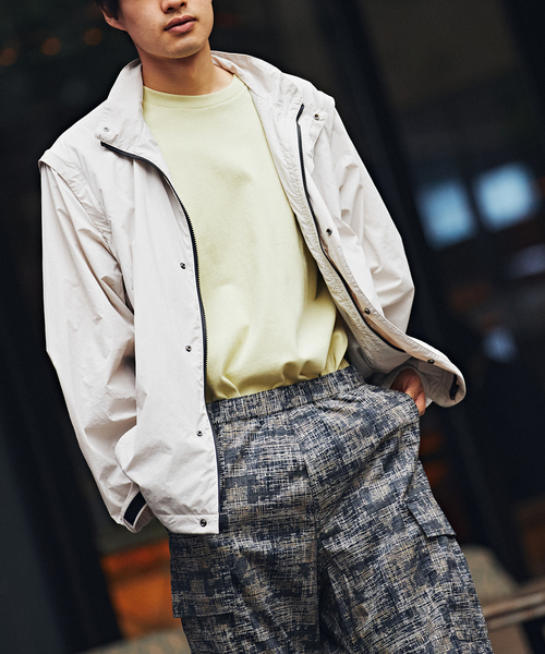 B.C STOCK(ベーセーストック)の「OLIVEDRAB/CARRY PKT 2WAYジャケット(ブルゾン・メンズ・ブラック系その他/グレー/グリーン・MEDIUM/LARGE)」の14枚目の写真