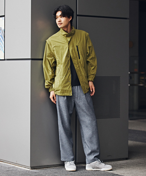 B.C STOCK(ベーセーストック)の「OLIVEDRAB/CARRY PKT 2WAYジャケット(ブルゾン・メンズ・ブラック系その他/グレー/グリーン・MEDIUM/LARGE)」の4枚目の写真