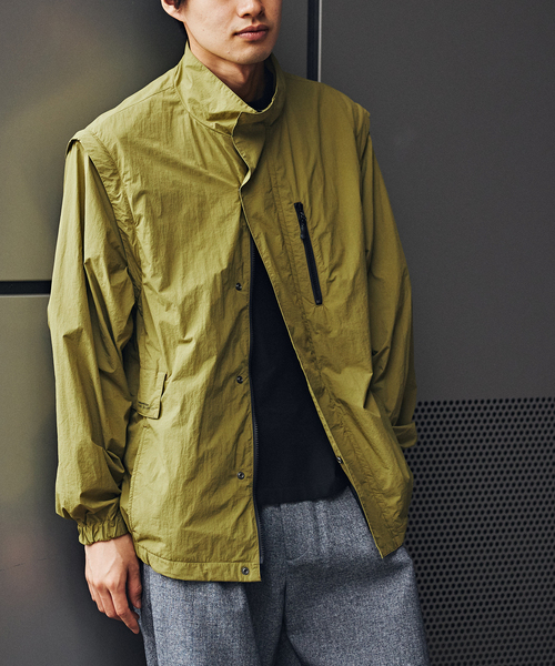 B.C STOCK(ベーセーストック)の「OLIVEDRAB/CARRY PKT 2WAYジャケット(ブルゾン・メンズ・ブラック系その他/グレー/グリーン・MEDIUM/LARGE)」の5枚目の写真