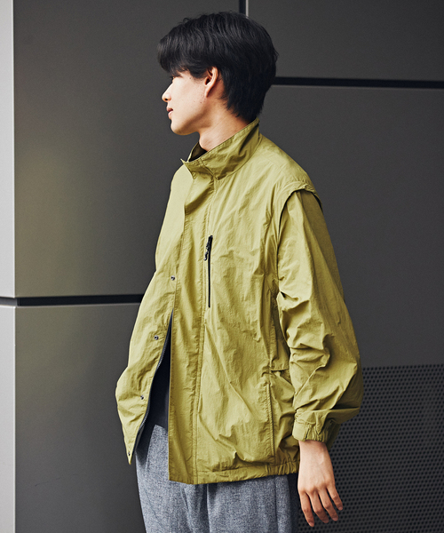 B.C STOCK(ベーセーストック)の「OLIVEDRAB/CARRY PKT 2WAYジャケット(ブルゾン・メンズ・ブラック系その他/グレー/グリーン・MEDIUM/LARGE)」の6枚目の写真