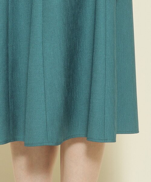 【セール】【洗える／日本製／シワになりにくい／ゴム仕様】デイリーに活躍する、麻調合繊フレアスカート（スカート）｜COUP DE CHANCE（クードシャンス）