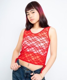 atmos pink 2WAY Side shirring Tank Top / アトモス ピンク ツーウェイ サイド シャーリング タンク トップ