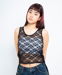 atmos pink 2WAY Side shirring Tank Top / アトモス ピンク ツーウェイ サイド シャーリング タンク トップ