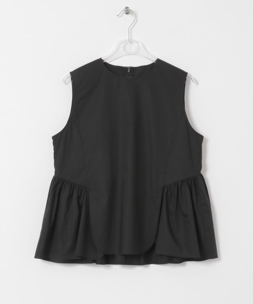 LAATO（ラート）の「no-sleeve frill blouse（シャツ/ブラウス・レディース・ライトグレー/ブラック・FREE）」の10枚目の写真