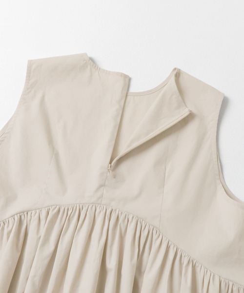 LAATO（ラート）の「no-sleeve frill blouse（シャツ/ブラウス・レディース・ライトグレー/ブラック・FREE）」の14枚目の写真