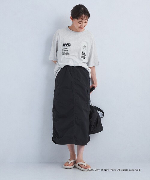 GOOD ROCK SPEED（グッドロックスピード）の「【別注】＜GOOD ROCK SPEED＞NYC ショートスリーブ Tシャツ ミディアムグレー（Tシャツ/カットソー・レディース・グレー・FREE）」の2枚目の写真