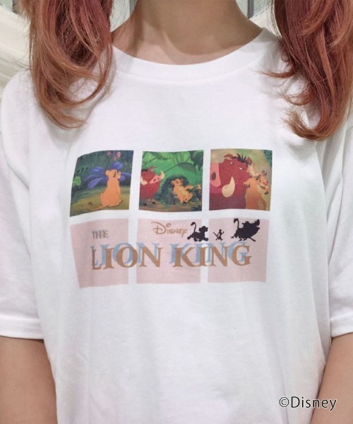 F i.n.t(フィント)の「フォトプリントT/ライオンキング/fint(Tシャツ/カットソー・レディース・オフホワイト・FREE)」の7枚目の写真