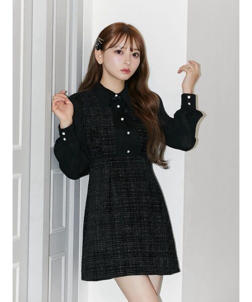 EATME（イートミー）の「セットアップライクワンピース（ワンピース・レディース・ブラック/オフホワイト/その他1・SMALL/MEDIUM）」の3枚目の写真