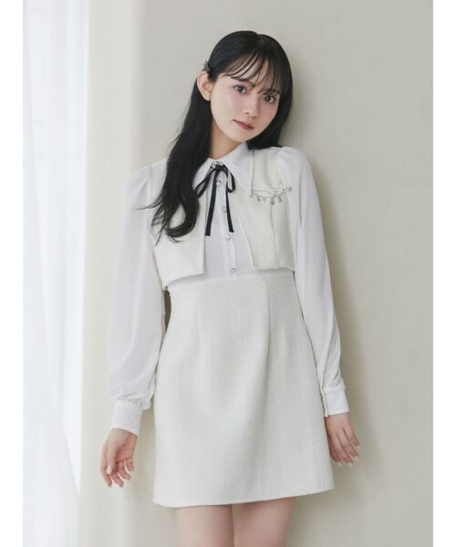 EATME（イートミー）の「セットアップライクワンピース（ワンピース・レディース・ブラック/オフホワイト/その他1・SMALL/MEDIUM）」の8枚目の写真