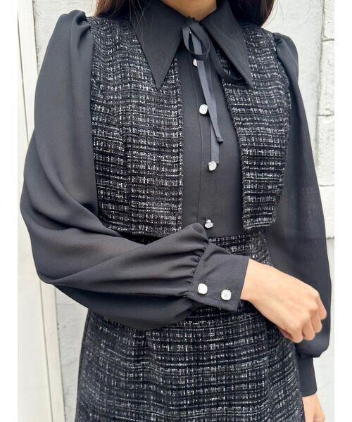 EATME（イートミー）の「セットアップライクワンピース（ワンピース・レディース・ブラック/オフホワイト/その他1・SMALL/MEDIUM）」の14枚目の写真