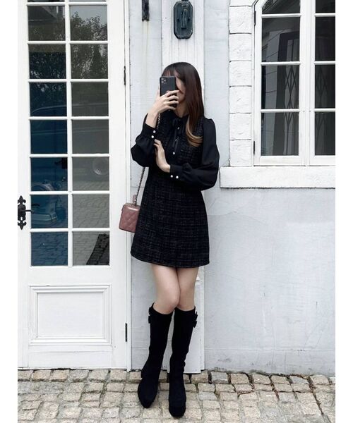 EATME（イートミー）の「セットアップライクワンピース（ワンピース・レディース・ブラック/オフホワイト/その他1・SMALL/MEDIUM）」の20枚目の写真