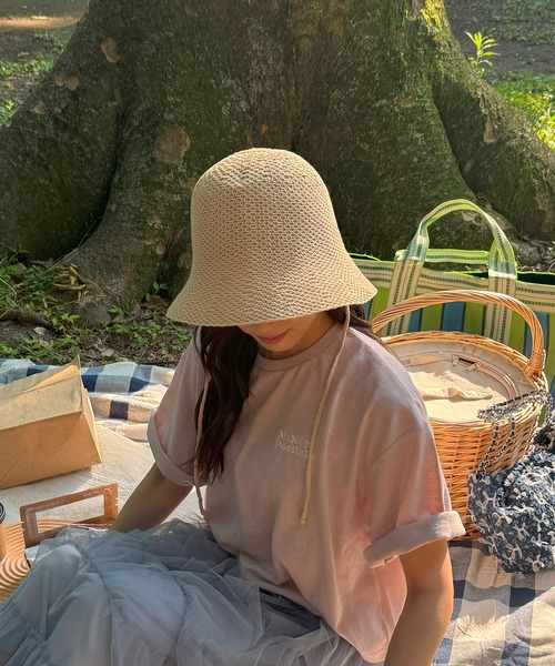 AS KNOW AS plus(アズノゥアズプラス)の「リボン付き ボンネットハット【ZOZOTOWN限定アイテム】(ハット・レディース・キャメル/アイボリー/ブラック・FREE)」の3枚目の写真