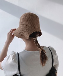AS KNOW AS plus | リボン付き ボンネットハット【ZOZOTOWN限定アイテム】(ハット)