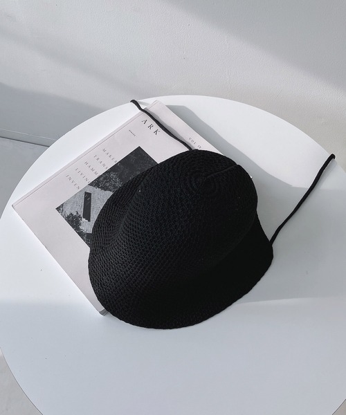 AS KNOW AS plus(アズノゥアズプラス)の「リボン付き ボンネットハット【ZOZOTOWN限定アイテム】(ハット・レディース・キャメル/アイボリー/ブラック・FREE)」の15枚目の写真