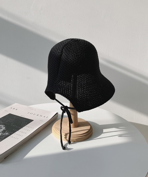 AS KNOW AS plus(アズノゥアズプラス)の「リボン付き ボンネットハット【ZOZOTOWN限定アイテム】(ハット・レディース・キャメル/アイボリー/ブラック・FREE)」の17枚目の写真