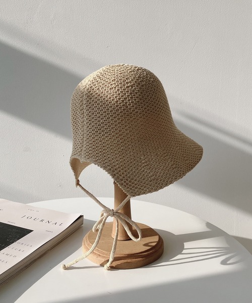 アノンハット　小公女のボンネット　ブラウン×ブラック アノンハット