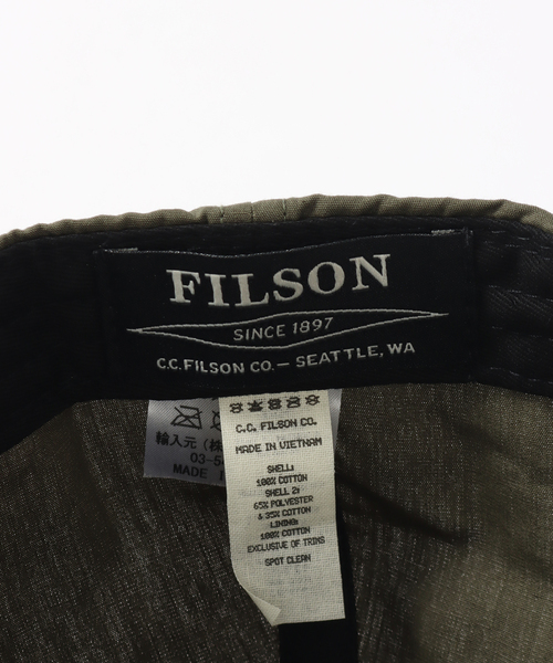FILSON(フィルソン)の「FILSON / フィルソン Lightweight Angler Cap 54028(キャップ・メンズ・グリーン・FREE)」の11枚目の写真