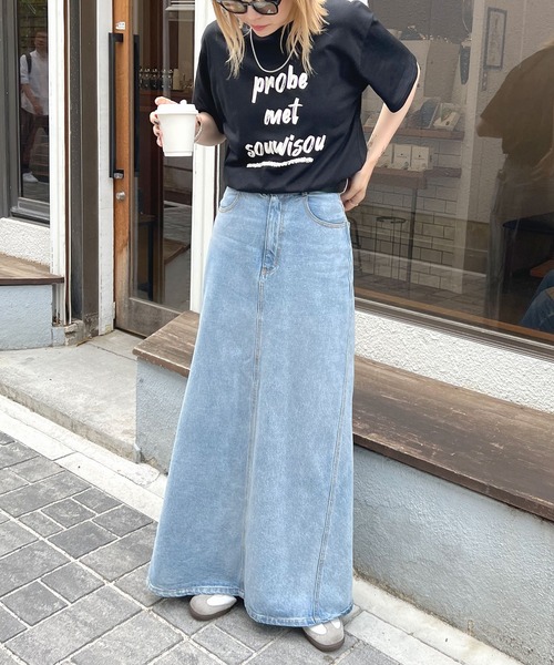 ABYS（アビス）の「プリントロゴ半袖Tシャツ（Tシャツ/カットソー・レディース・ホワイト×ブラック/ホワイト×ブルー/ブラック×ホワイト・FREE）」の18枚目の写真