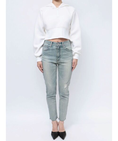 GYDA（ジェイダ）の「バックレースアップショートパーカー（パーカー・レディース・ブラック/ベージュ/オフホワイト・FREE）」の19枚目の写真