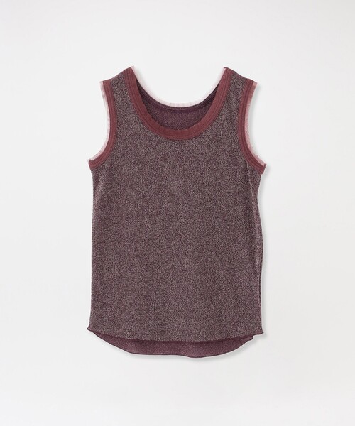 LOVELESS（ラブレス）の「ラメリブタンクトップ（タンクトップ・レディース・ライトグレー/ブラック/グレー系その他/レッド系その他3/ブルー系その他7・36）」の5枚目の写真