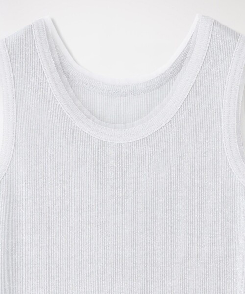 LOVELESS（ラブレス）の「ラメリブタンクトップ（タンクトップ・レディース・ライトグレー/ブラック/グレー系その他/レッド系その他3/ブルー系その他7・36）」の10枚目の写真