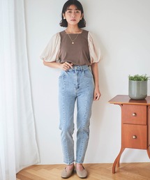 【150㎝前後の小柄さんサイズ】カットオフスキニーデニム