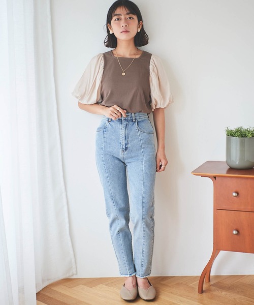 セール】【150㎝前後の小柄さんサイズ】カットオフスキニー