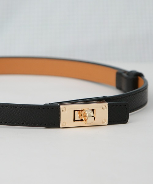 NANO universe（ナノユニバース）の「ターンロックベルト（ベルト・レディース・ブラック/ブラウン・FREE）」の6枚目の写真