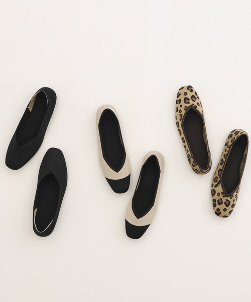 SHOO・LA・RUE（シューラルー）の「◆【高レビュー/24AW】デイリーにもお仕事にも 洗えてサラサラ　ニットパンプス（パンプス・レディース・アイボリー系/シルバー系その他2/ダークブラウン系・25/35/45）」の4枚目の写真