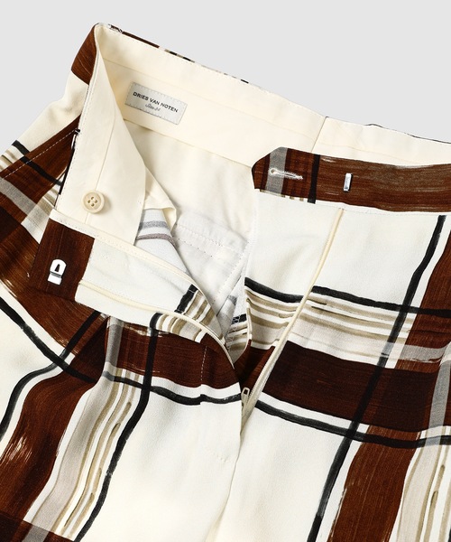 DRIES VAN NOTEN ホワイト サスペンダー DRIES VAN NOTEN（ドリスヴァンノッテン）の「PORTER 9014 W.W.PANTS