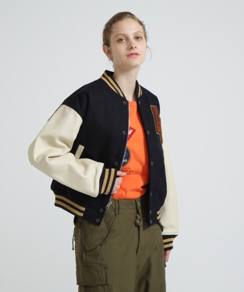 AVIREX(アヴィレックス)の「《WEB&DEPOT限定》SKOOKUM VARSITY JACKET/スクーカム ヴァーシティ ジャケット(スタジャン・メンズ・ブラック/ネイビー/ブラウン・F)」の22枚目の写真