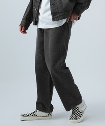 [セットアップ可]テーパードデニムパンツ