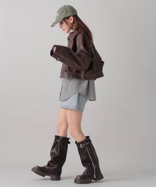 FOREVER 21(フォーエバー トゥエンティーワン)の「【2024FW】チェックビッグシャツ(シャツ/ブラウス・レディース・ブラック/ブルー/オレンジ・FREE)」の21枚目の写真