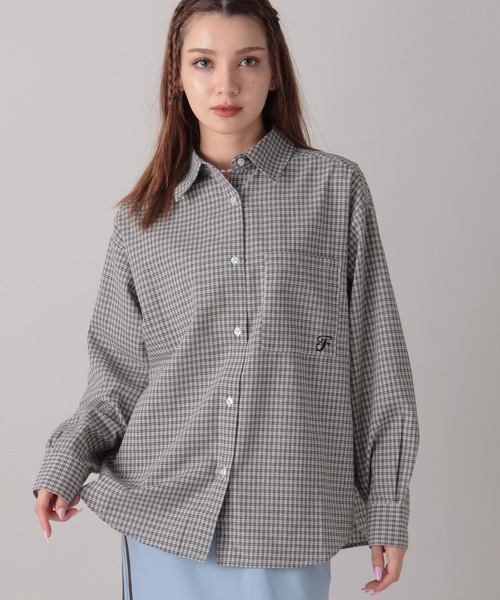 FOREVER 21(フォーエバー トゥエンティーワン)の「【2024FW】チェックビッグシャツ(シャツ/ブラウス・レディース・ブラック/ブルー/オレンジ・FREE)」の10枚目の写真