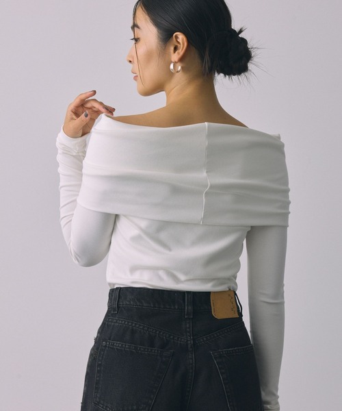 BABYLONE（バビロン）の「オフショルカットソー（Tシャツ