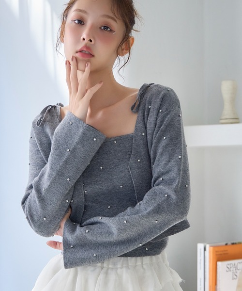 ✨美品✨M’S GRACY ビジューリボン 肩デザイン ニット トップス 38 楽天市場】エムズグレイシー（ニット・セーター｜トップス