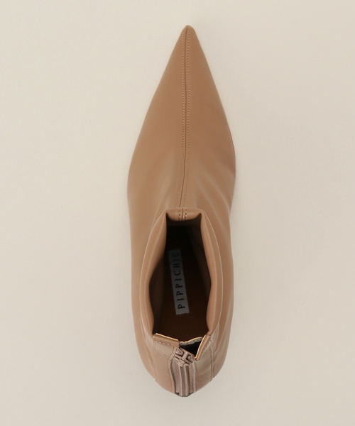 Pippichic（ピッピシック）の「PIPPICHIC/ピッピシック ストレッチショートブーツ（ブーツ・レディース・ベージュ・37.5/36.5/35.5）」の7枚目の写真