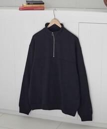 【WELLTECT】ハーフジップスウェットプルオーバー