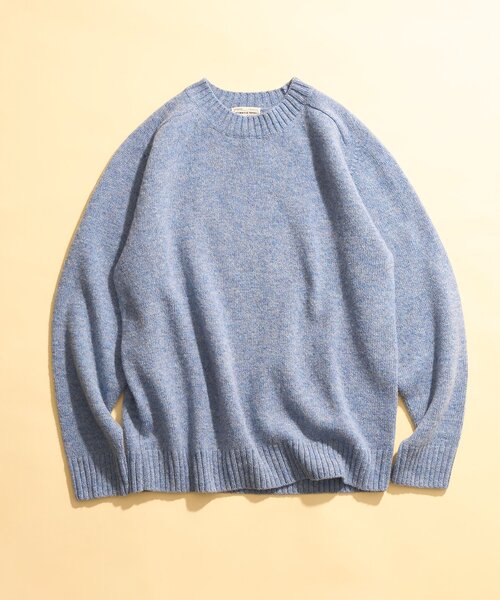 417 EDIFICE（フォーワンセブンエディフィス）の「Shaggy Dog クルーネックニット（ニット/セーター・メンズ・ホワイト/ベージュ/レッド/ブルー/グリーン/ブルー系その他/チャコールグレー・MEDIUM/LARGE/X-LARGE）」の5枚目の写真