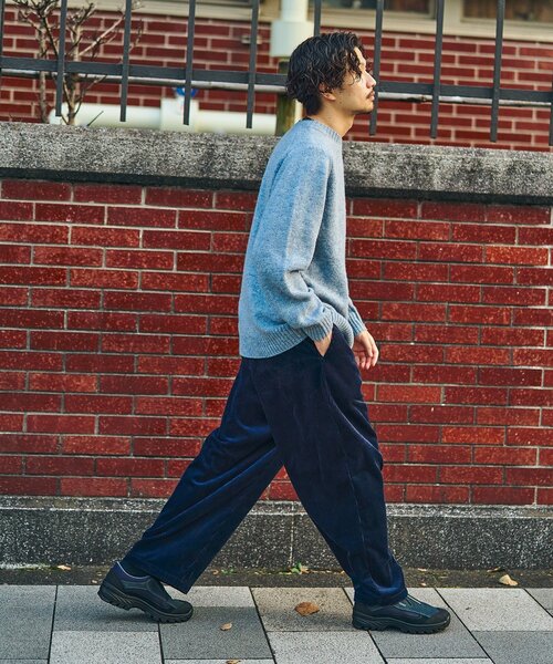 417 EDIFICE（フォーワンセブンエディフィス）の「Shaggy Dog クルーネックニット（ニット/セーター・メンズ・ホワイト/ベージュ/レッド/ブルー/グリーン/ブルー系その他/チャコールグレー・MEDIUM/LARGE/X-LARGE）」の17枚目の写真