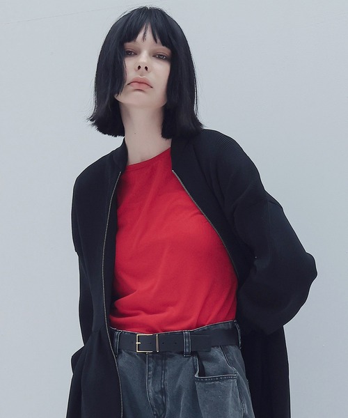 DRESSLAVE(ドレスレイブ)の「thick feel rib long sleeve tee(シックフィールリブロングスリーブTシャツ)(Tシャツ/カットソー・レディース・ブラウン/グレー/レッド・38)」の3枚目の写真