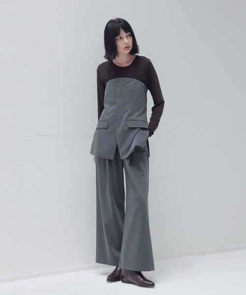 tシャツ thick feel rib long sleeve tee(シックフィールリブロングスリーブTシャツ) レディース セール】thick feel rib long sleeve tee(シックフィールリブ