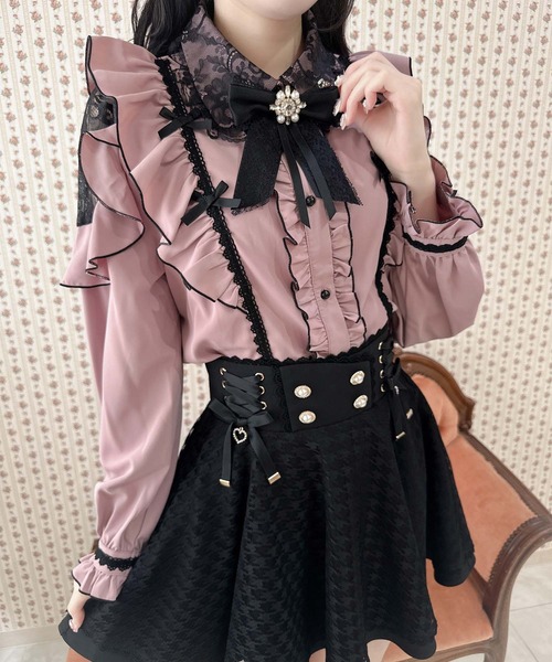 ROJITA（ロジータ）の「プチリボンブラウス（シャツ/ブラウス・レディース・ピンク/ホワイト/ブラック・FREE）」の11枚目の写真