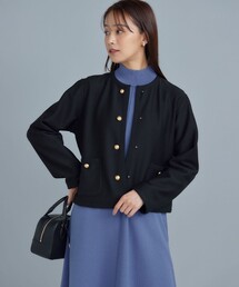 組曲 | バックベロア リバーシブルジャケット(ノーカラージャケット)