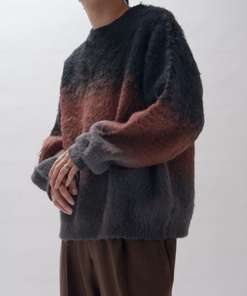 Lui's(ルイス)の「シャーギー3トーンニット(ニット/セーター・メンズ・ブラック/グレー・FREE)」の14枚目の写真