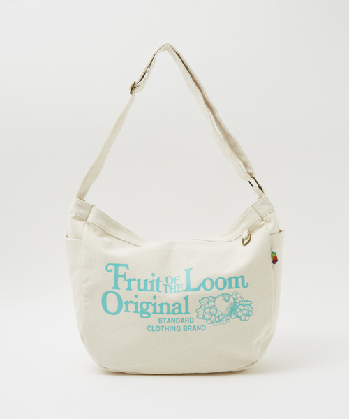 FRUIT OF THE LOOM（フルーツオブザルーム）の「【FRUIT OF THE LOOM/フルーツオブザルーム 】FTL NEWSPAPER BAG /ニュースペーパーバッグ/ユニセックス（ショルダーバッグ・メンズ・ブラック/サックスブルー/レッド/ベージュ/イエロー・フリー）」の8枚目の写真