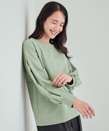 DRESKIP | 【洗える】きれいめ上品な 大人のパフスリーブトップス(Tシャツ/カットソー)