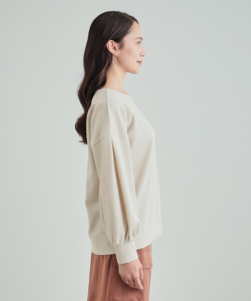 ホワイトパフスリーブトップス 大好評につき追加生産！新色登場】パフスリーブAラインブラウス